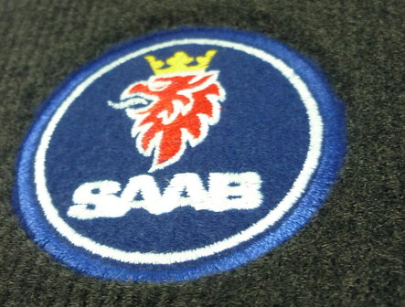 Saab mattenset met Saablogo